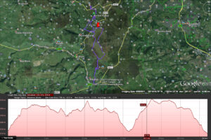 Baslow route map